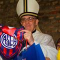 Bergoglio papež Frančišek San Lorenzo navijač zastavica