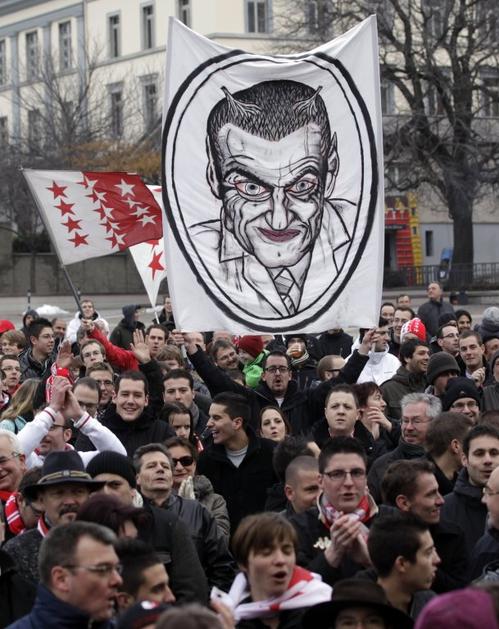 sion navijači protest