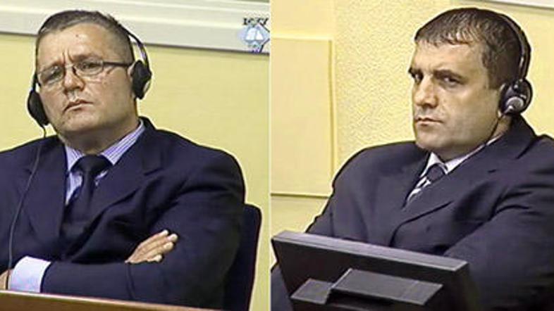 Zločine Milana (levo) in Sredoja Lukića  so sodniki poimenovali kot  "neusmiljen