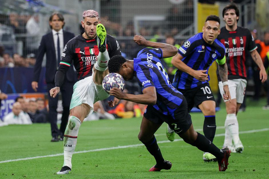 Theo Hernández Denzel Dumfries Inter AC Milan UCL | Avtor: Epa