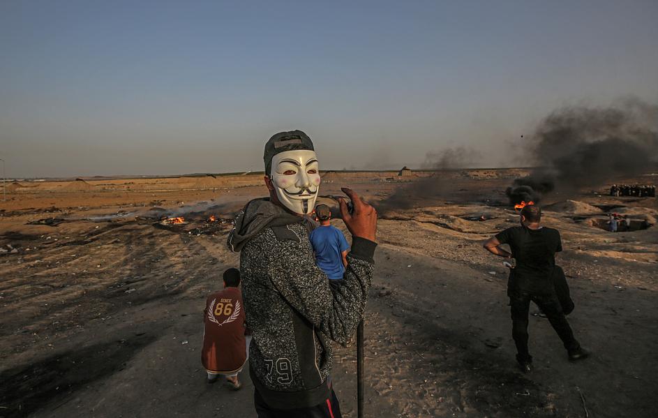 Protesti v Gazi 18. maja