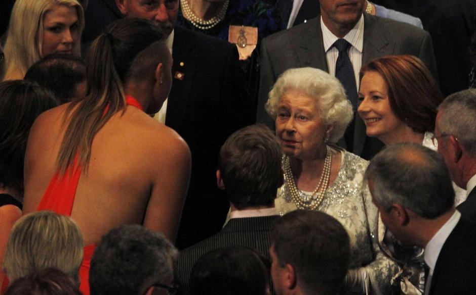 Kraljica Elizabeth in Elizabeth Cambage | Avtor: Reuters