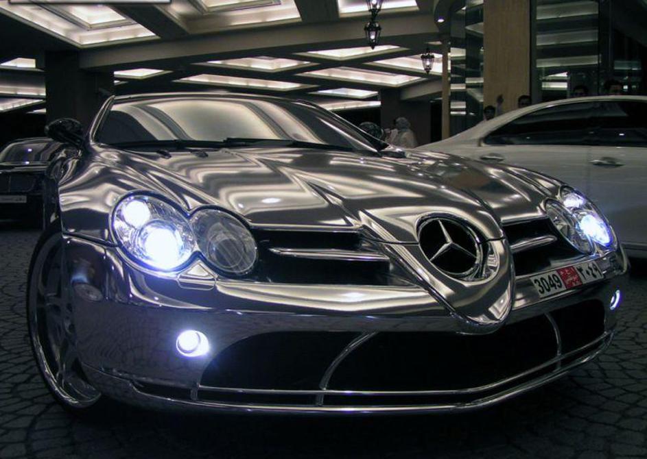 Mercedes-benz SLR mclaren iz belega zlata