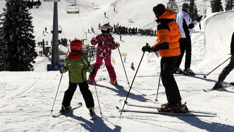 Smučanje smučišče vogel