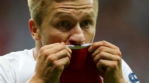 Blaszczykowski poljub grb dres Poljska Rusija Euro 2012 Varšava