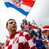navijač navijači zastava Italija Hrvaška Poznanj Euro 2012