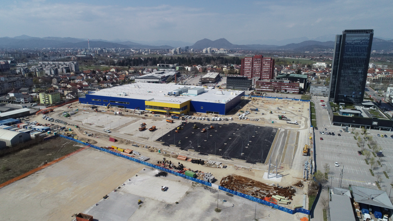 Ikea Ljubljana BTC gradnja