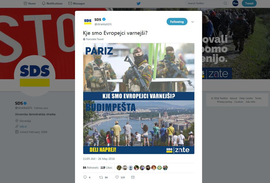  | Avtor: Posnetek zaslona/SDS