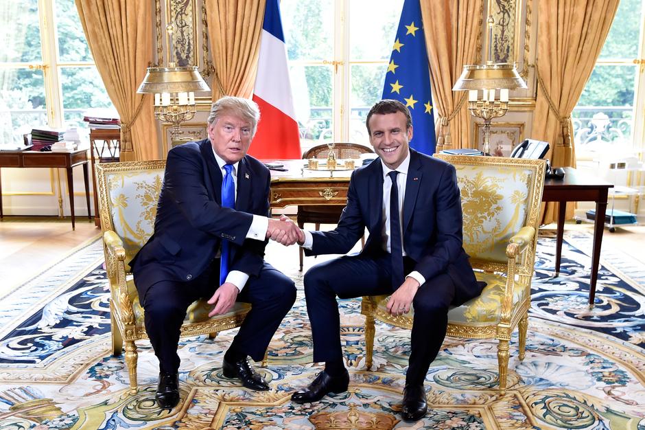 Donald Trump, Emmanuel Macron, Melania | Avtor: 