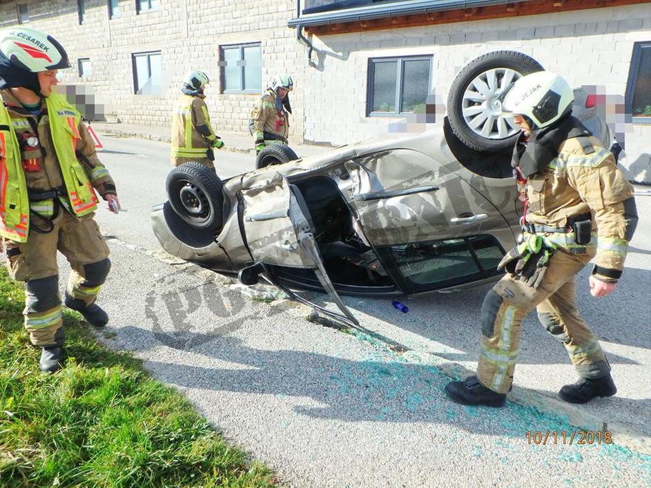 Prometna nesreča v Sodražici