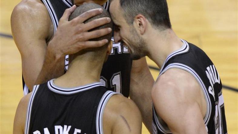 Duncan Parker Ginobili Miami Heat San Antonio Spurs NBA končnica finale prva tek