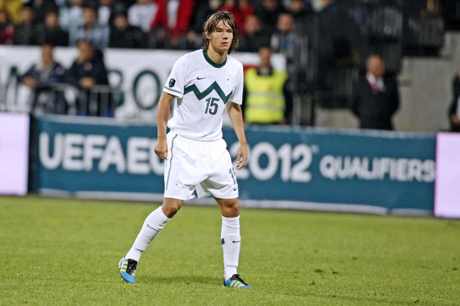 sport 11.10.2011 Rene Krhin, nogomet Slovenija - Srbija, EP 2012 kvalifikacije;  | Avtor: Saša Despot