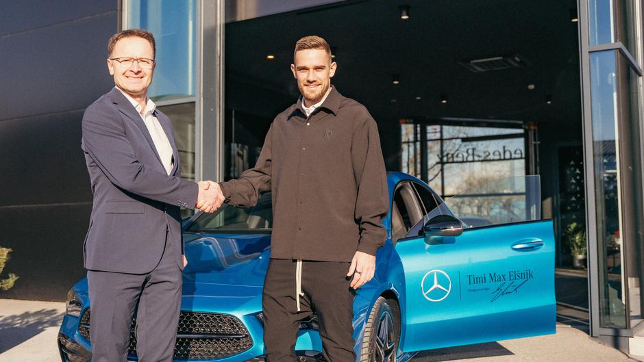 Timi Max Elšnik in mercedes-benz CLA | Avtor: Mercedes-Benz
