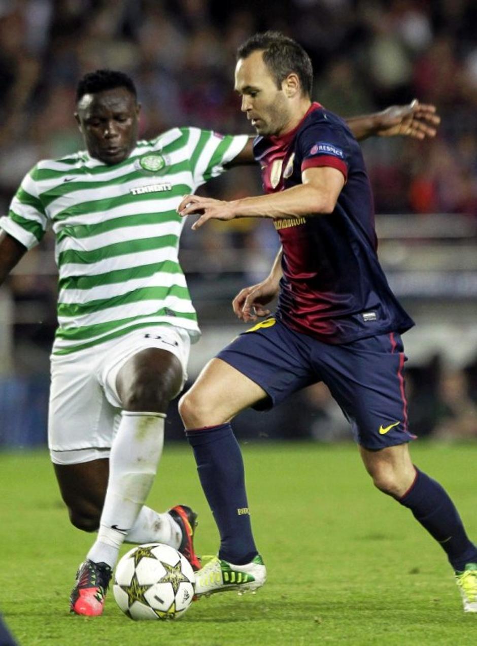 Iniesta Efe Ambrose Barcelona Celtic Liga prvakov | Avtor: EPA