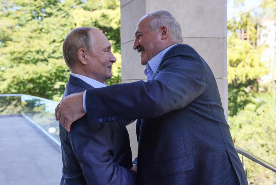 Vladimir Putin in Aleksander Lukašenko | Avtor: Epa