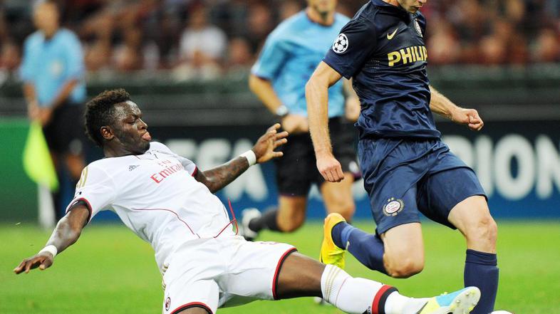 Matavž Muntari Milan PSV Liga prvakov