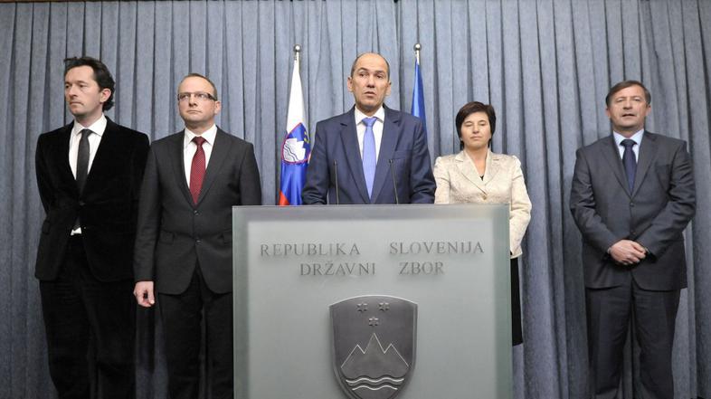 Gregor Virant, Radovan Zerjav, Janez Jansa, Ljudmila Novak, Karl Erjavec, podpis