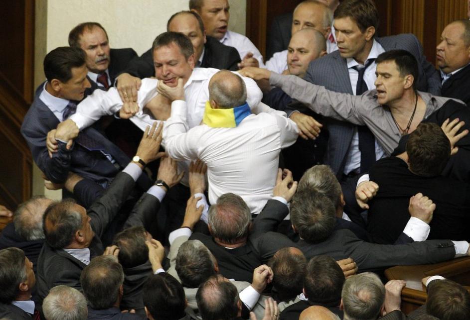 Pretep v ukrajnskem parlamentu