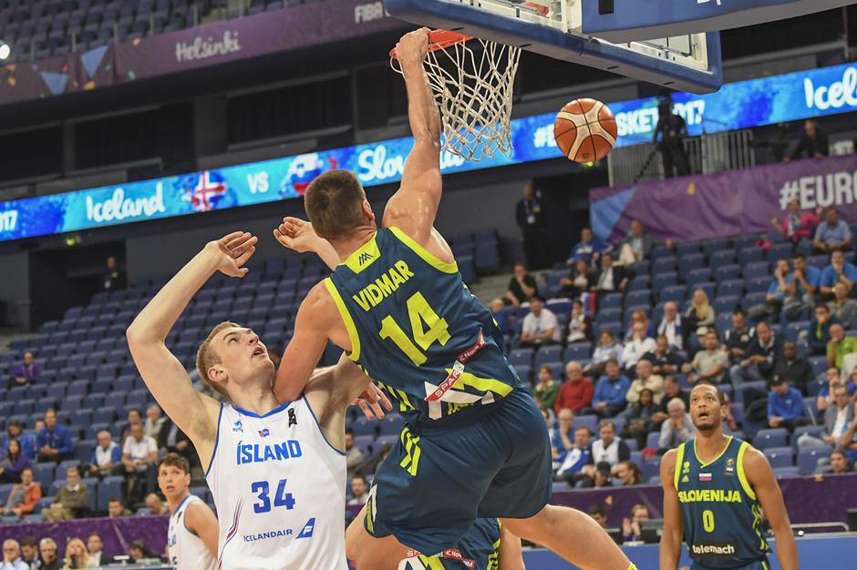 Gašper Vidmar Slovenija Islandija EuroBasket 2017 | Avtor: EPA