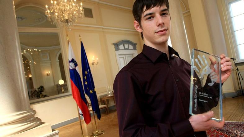 slovenija 23.02.11 Rok Vori, junak slovenije 2010, podelitev priznanj junak slov