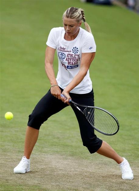 Wimbledon 2010 Marija Šarapova na treningu.