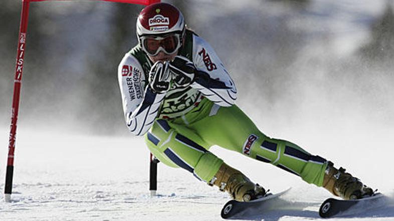 Tina Maze je tokrat končala na 15. mestu.