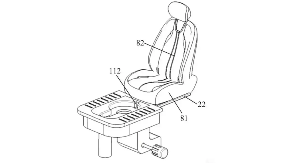 WC v avtu | Avtor: Kitajski patentni urad