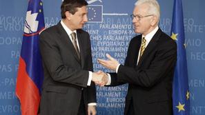 Premier Borut Pahor je po srečanju s predsednikom Evropskega parlamenta Hansom-G