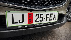 Preskusna registrska tablica