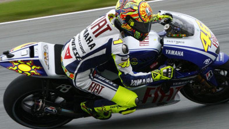 Valentino Rossi je bil najhitrejši na kvalifikacijah pred VN Nemčije.