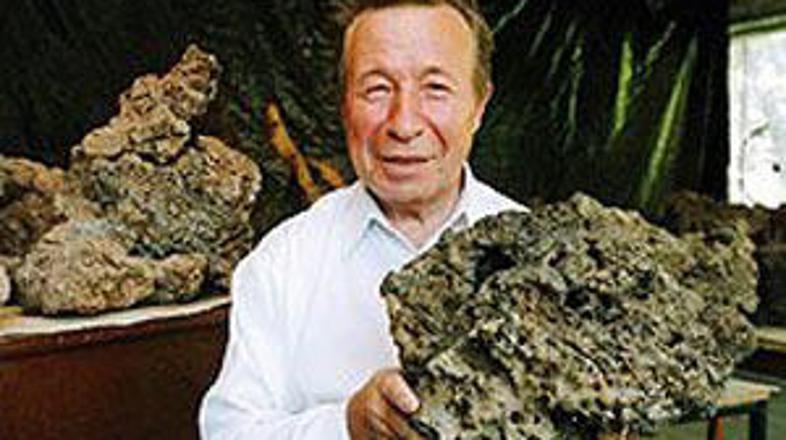 Lavbin z domnevnimi ostanki vesoljskega plovila