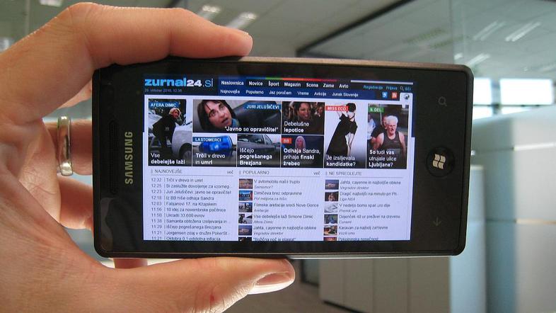 Windows Phone 7 Samsung Omnia 7 WP7