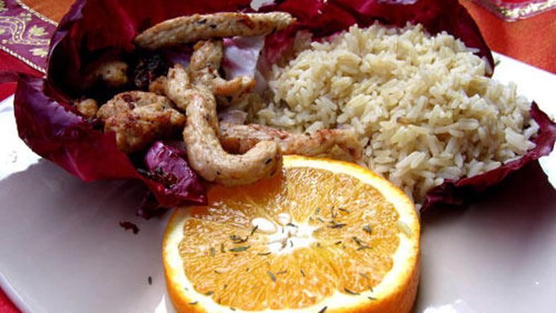 Piščančje trakove obogatite z okusom pomaranče.