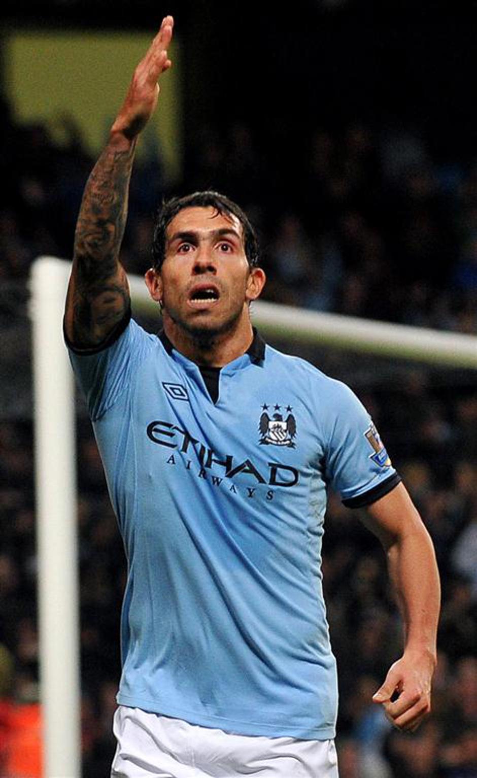 Tevez Manchester City Wigan Athletic Premier League Anglija liga prvenstvo | Avtor: EPA