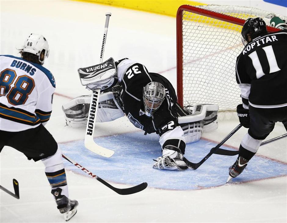 Kopitar Quick Burns Los Angeles Kings San Jose Sharks NHL | Avtor: Reuters