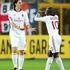 Ibrahimovic in Seedorf Lecce Milan Serie A gol zadetek slavje proslavljanje 
