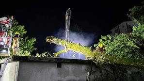 Kranj, neurje, 18.8.2022