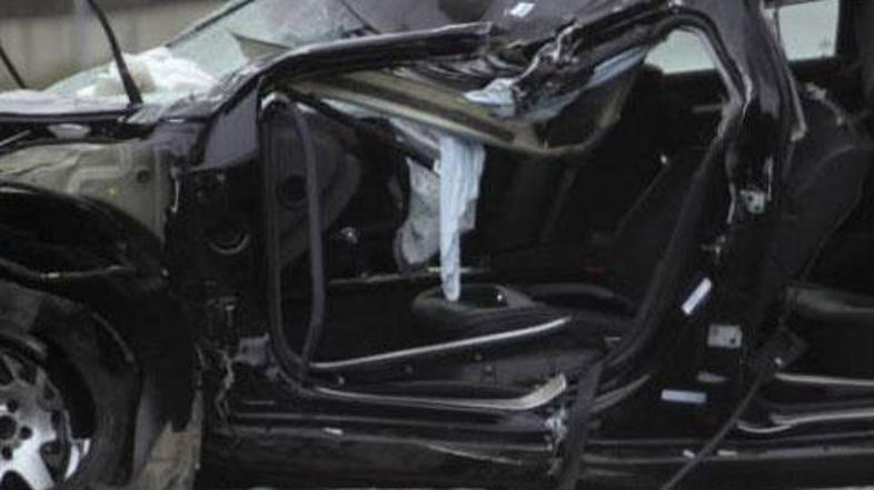 Vozilo, v katerem je življenje izgubil avstrijski deželni glavar.