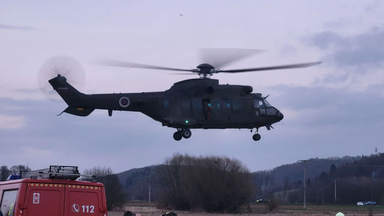 reševanje otroka helikopter