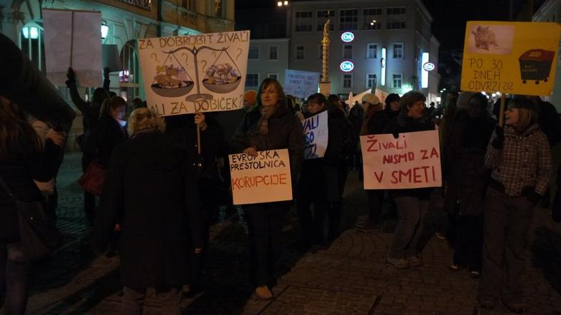 Protest v Mariboru 
