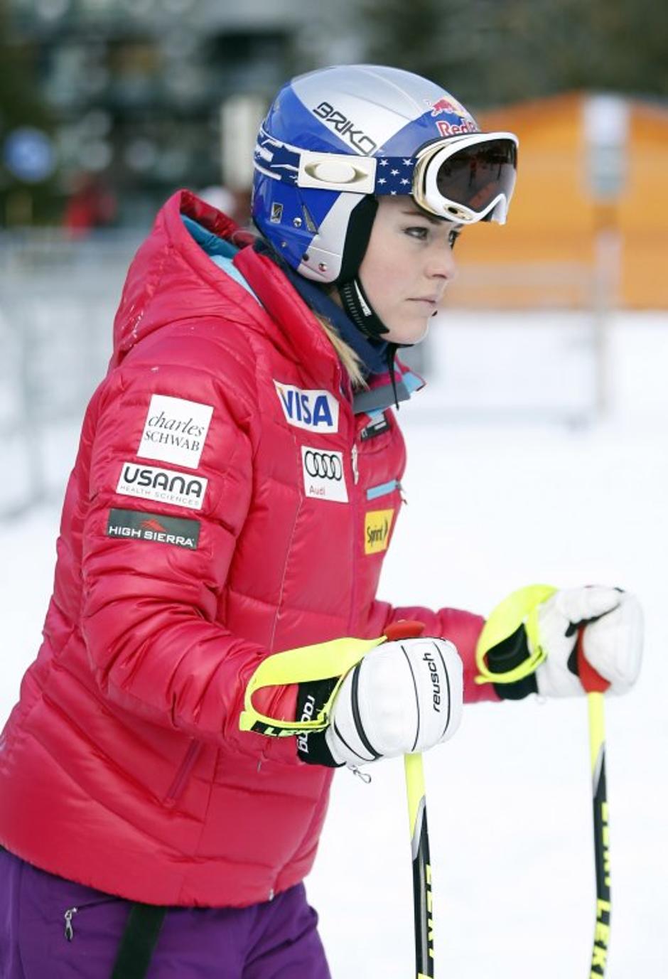 lindsey vonn trening smuk val d'isere | Avtor: EPA