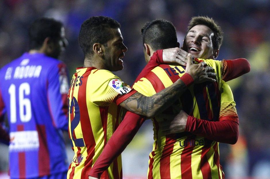 Tello Messi Alves Levante Barcelona španski pokal Copa del Rey | Avtor: EPA