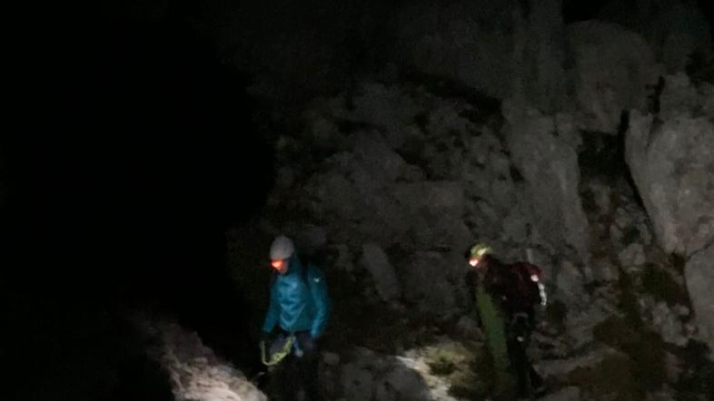 Nočno reševanje s Plemenic