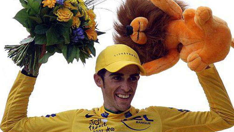 Španec Alberto Contador (Discovery Chanell) je bil veliki zmagovalec zadnje, 94.