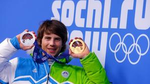 Košir olimpijske igre paralelni slalom Soči podelitev