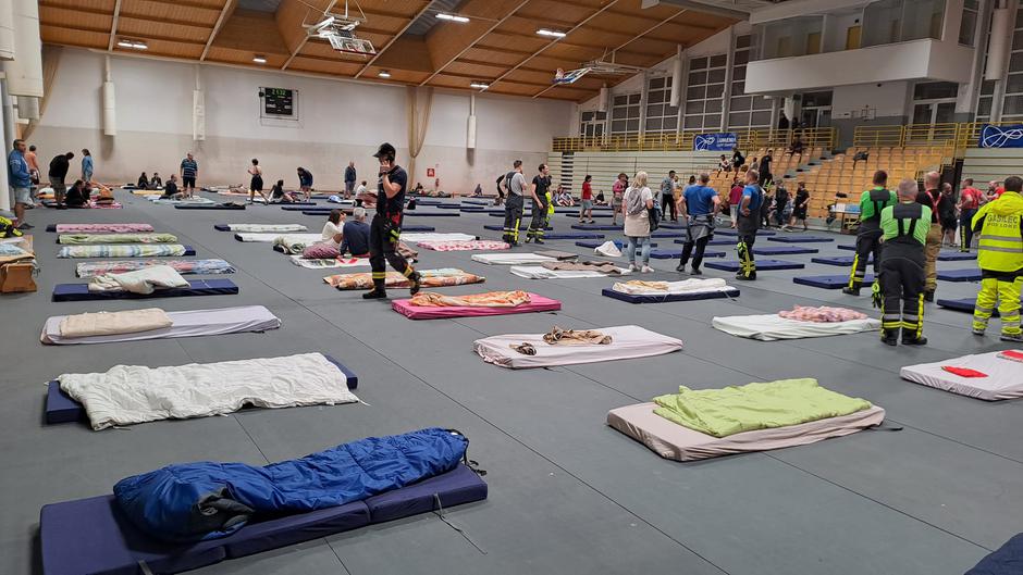 športna dvorana Zagorje poplave turisti | Avtor: Facebook