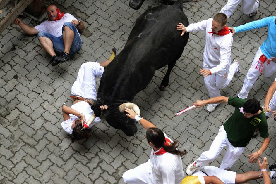 Tek pred biki v Pamploni