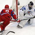 Aleksander Ovečkin in ostali Rusi so se poigrali s Finci. (Foto: Reuters)