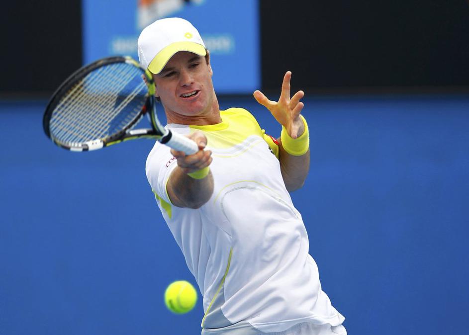 Blaž Kavčič OP Avstralije Grand Slam Melbourne Duckworth drugi krog 2. kolo