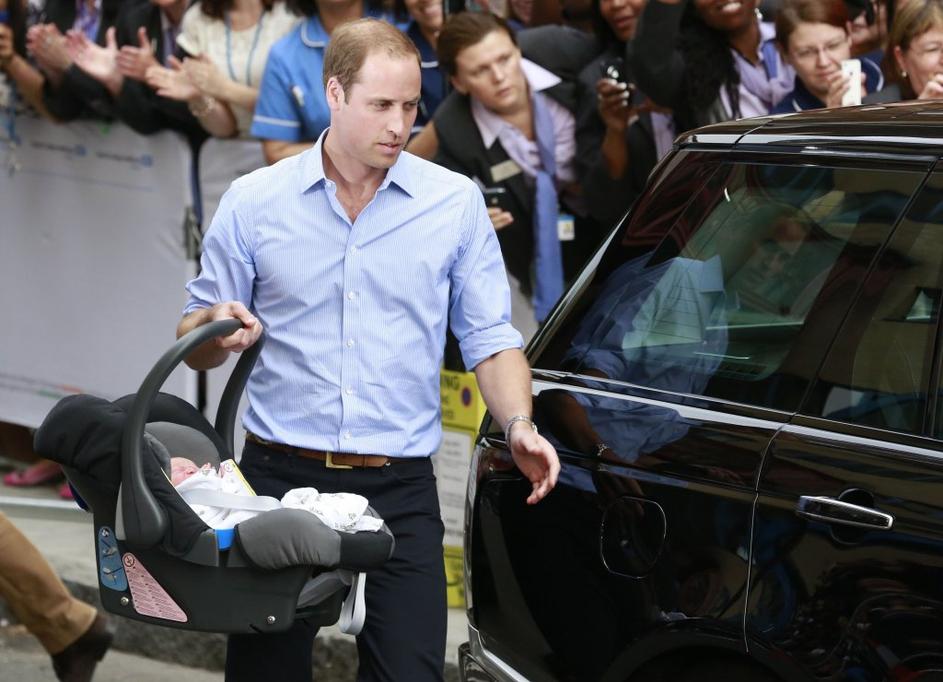 William in Kate z dojenčkom